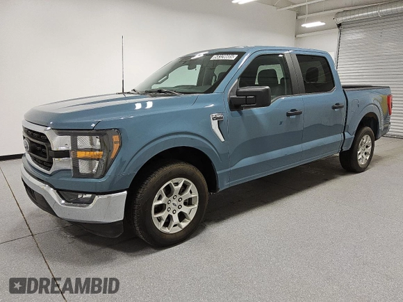 2023 Ford F-150 XL with VIN 1FTEW1C89PKE14033, listed as a Copart auction lot 58328605 with 53,902 mi miles and Clean title. Bid and sale history available at DreamBid. Image 1.