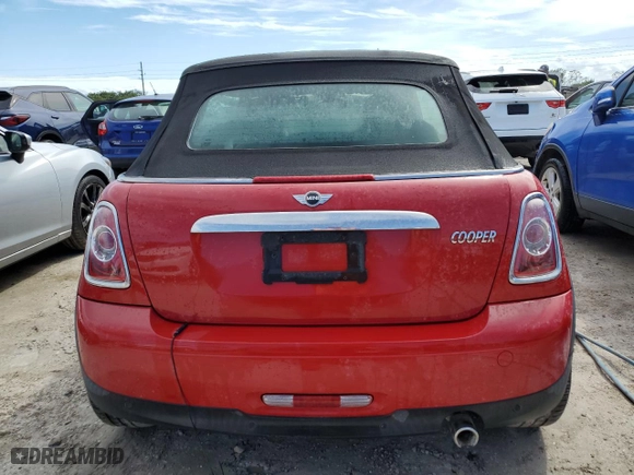 2015 MINI Cooper Convertible with VIN WMWZN3C53FT266957, listed as a Copart auction lot 74564094 with 0 mi miles and Non Repairable. Bid and sale history available at carsss.com. Image 6.