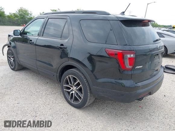 2019 Ford Explorer Sport with VIN 1FM5K8GT0KGB43468, listed as a IAAI auction lot 42502848 with 109,735 mi miles and . Bid and sale history available at DreamBid. Image 3.