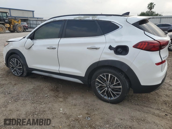 2019 Hyundai Tucson Ultimate with VIN KM8J3CAL9KU038727, listed as a Copart auction lot 52096835 with 0 mi miles and Salvage Title. Bid and sale history available at carsss.com. Image 2.