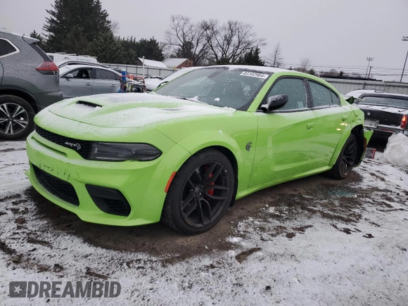 2023 Dodge Charger SRT Hellcat Widebody Jailbreak with VIN 2C3CDXL94PH587642, listed as a Copart auction lot 83102964 with Not Provided miles and Salvage Title. Bid and sale history available at carsss.com. Image 1.