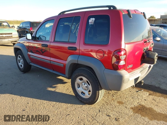 2005 Jeep Liberty Sport with VIN 1J4GK48K85W665278, listed as a IAAI auction lot 41285729 with 219,031 mi miles. Bid and sale history available at carsss.com. Image 3.