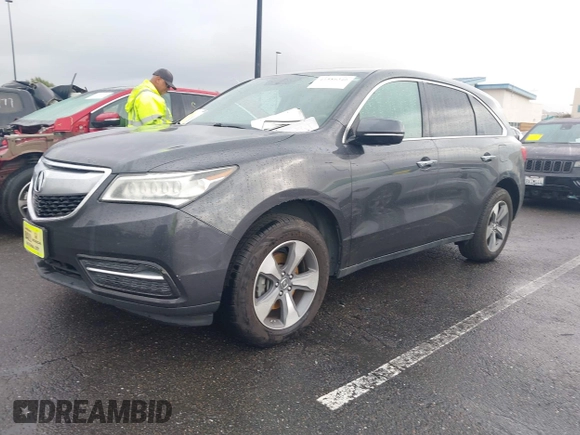 2016 Acura MDX with VIN 5FRYD3H23GB007677, listed as a IAAI auction lot 41586346 with 104,586 mi miles. Bid and sale history available at carsss.com. Image 18.