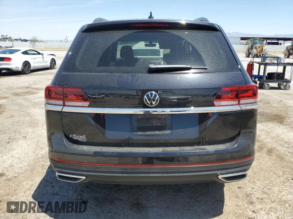 2021 Volkswagen Atlas S with VIN 1V2AP2CA2MC572965, listed as a Copart auction lot 58423045 with 87,765 mi miles and Salvage title. Bid and sale history available at DreamBid. Image 6.