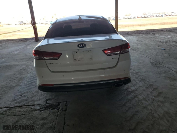 2018 Kia Optima EX with VIN 5XXGU4L34JG270588, listed as a Copart auction lot 46509305 with 53,233 mi miles and Salvage Title. Bid and sale history available at carsss.com. Image 6.