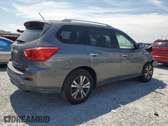 2018 Nissan Pathfinder SV with VIN 5N1DR2MNXJC659370, listed as a Copart auction lot 58705185 with 129,137 mi miles and Salvage title. Bid and sale history available at DreamBid. Image 3.
