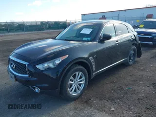 2017 Infiniti QX70 with VIN JN8CS1MW5HM414833, listed as a IAAI auction lot 41834178 with 85,289 mi miles. Bid and sale history available at carsss.com. Image 17.