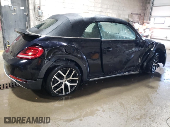2017 Volkswagen Beetle with VIN 3VWT17AT2HM816046, listed as a Copart auction lot 77377274 with 27,948 mi miles and Salvage Title. Bid and sale history available at DreamBid. Image 3.