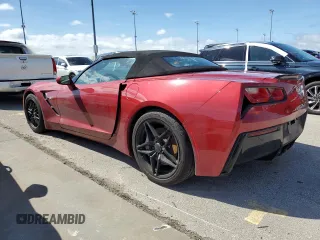 2014 Chevrolet Corvette 3LT with VIN 1G1YF3D77E5114705, listed as a Copart auction lot 75077984 with 0 mi miles and Salvage Title. Bid and sale history available at carsss.com. Image 2.