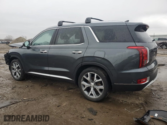 2022 Hyundai Palisade SEL with VIN KM8R4DHE0NU460547, listed as a Copart auction lot 43662685 with 45,376 mi miles and Salvage title. Bid and sale history available at DreamBid. Image 2.