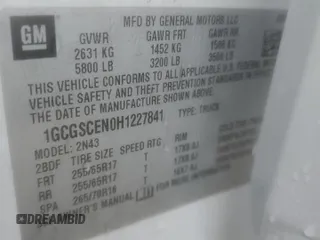 2017 Chevrolet Colorado 2WD LT z VIN 1GCGSCEN0H1227841, wystawiony jako Copart lot #85644464 z przebiegiem 92 598 mil mil oraz Szkoda całkowita • Salvage title. Historia ofert i sprzedaży dostępna na DreamBid. Obrazek 14.