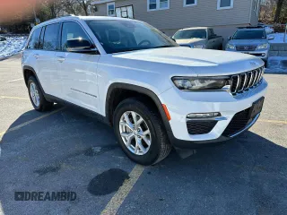 2023 Jeep Grand Cherokee Limited z VIN 1C4RJHBG4PC512012, wystawiony jako Copart lot #44384795 z przebiegiem 43 250 mil mil oraz Czysty tytuł • Clean title. Historia ofert i sprzedaży dostępna na DreamBid. Obrazek 4.