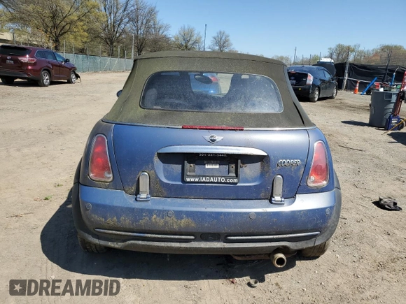 2006 MINI Convertible with VIN WMWRF33556TG14421, listed as a Copart auction lot 50090415 with 136,736 mi miles and Non repairable. Bid and sale history available at DreamBid. Image 6.