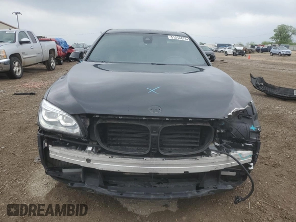 2014 BMW 7 Series ALPINA B7 with VIN WBAYE8C58ED135038, listed as a Copart auction lot 51213475 with 21,738 mi miles and Salvage title. Bid and sale history available at DreamBid. Image 5.