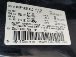 2008 Dodge Nitro SLT with VIN 1D8GT58K78W117240, listed as a Copart auction lot 82433244 with 245,392 mi miles and Salvage Title. Bid and sale history available at DreamBid. Image 13.