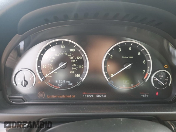 2012 BMW 5 Series 535i xDrive with VIN WBAFU7C59CDU66048, listed as a Copart auction lot 54425735 with 161,224 mi miles and Clean Title. Bid and sale history available at carsss.com. Image 9.