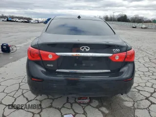 2017 Infiniti Q50 Premium with VIN JN1EV7AR0HM838405, listed as a Copart auction lot 47874455 with 87,383 mi miles and Clean Title. Bid and sale history available at carsss.com. Image 6.
