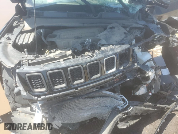 2021 Jeep Compass Latitude with VIN 3C4NJDBB1MT534528, listed as a Copart auction lot 56411535 with 48,502 mi miles and Salvage title. Bid and sale history available at DreamBid. Image 12.