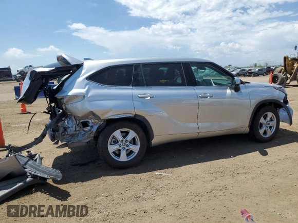 2021 Toyota Highlander L with VIN 5TDCZRAH8MS074491, listed as a Copart auction lot 60289405 with 54,589 mi miles and Salvage title. Bid and sale history available at DreamBid. Image 3.