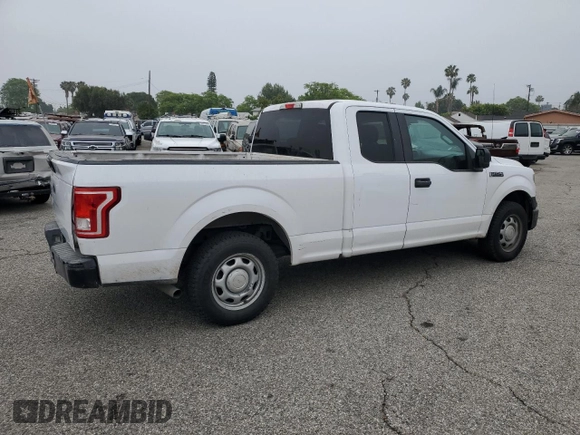2015 Ford F-150 XL with VIN 1FTEX1CP7FKF05837, listed as a Copart auction lot 53962445 with 187,581 mi miles and Salvage title. Bid and sale history available at DreamBid. Image 3.