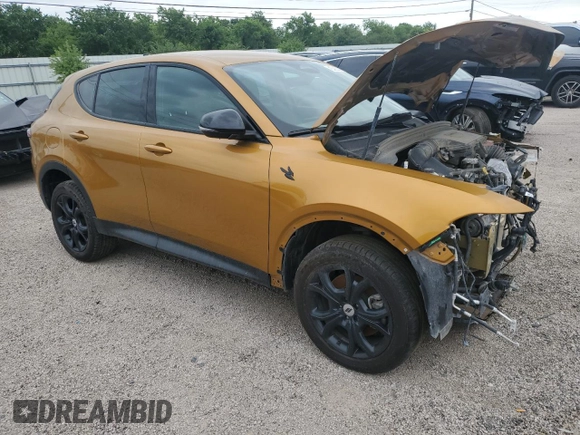 2024 Dodge Hornet GT with VIN ZACNDFAN5R3A09086, listed as a Copart auction lot 54934405 with 22,296 mi miles and Clean title. Bid and sale history available at DreamBid. Image 4.