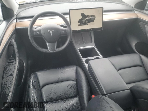 2023 Tesla Model Y Long Range with VIN 7SAYGDEE8PF895293, listed as a Copart auction lot 44208615 with 16,549 mi miles and Salvage Title. Bid and sale history available at DreamBid. Image 8.