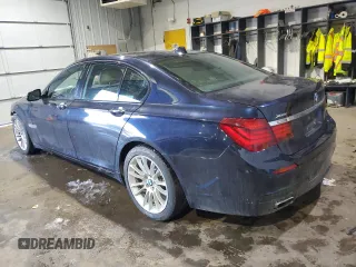 2015 BMW 7 Series 750i xDrive with VIN WBAYB6C57FD965931, listed as a Copart auction lot 44422205 with 100,702 mi miles and Salvage title. Bid and sale history available at DreamBid. Image 2.