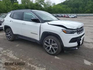 2024 Jeep Compass Limited with VIN 3C4NJDCN7RT166260, listed as a Copart auction lot 58562245 with 1,836 mi miles and Salvage title. Bid and sale history available at DreamBid. Image 4.