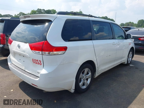 2012 Toyota Sienna LE AAS with VIN 5TDKK3DC5CS270609, listed as a IAAI auction lot 42602189 with 412,612 mi miles and . Bid and sale history available at DreamBid. Image 4.