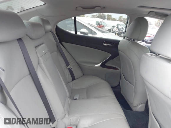 2006 Lexus IS 250 with VIN JTHCK262662001791, listed as a IAAI auction lot 42115411 with 158,821 mi miles and . Bid and sale history available at DreamBid. Image 8.