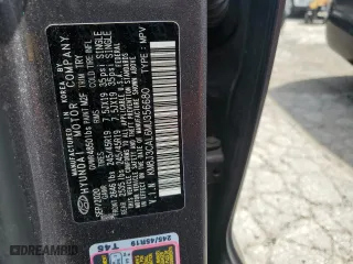 2021 Hyundai Tucson Sport with VIN KM8J3CAL6MU356680, listed as a Copart auction lot 52027714 with 65,344 mi miles and Salvage Title. Bid and sale history available at carsss.com. Image 15.