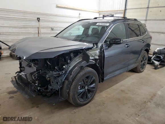 2025 Honda CR-V Hybrid Sport Touring with VIN 2HKRS6H98SH807928, listed as a Copart auction lot 48704505 with 4,116 mi miles and Salvage Title. Bid and sale history available at carsss.com. Image 1.