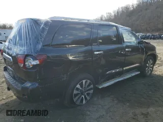 2019 Toyota Sequoia Limited with VIN 5TDJY5G18KS172799, listed as a Copart auction lot 47751605 with 29,122 mi miles and Salvage Title. Bid and sale history available at carsss.com. Image 3.
