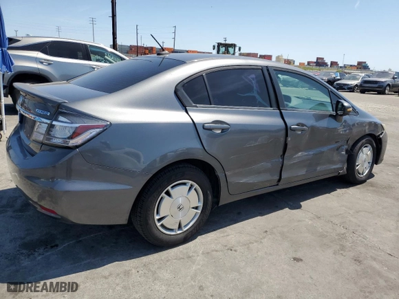 2013 Honda Civic Hybrid with VIN 19XFB4F2XDE201406, listed as a Copart auction lot 51952805 with 156,600 mi miles and Salvage Title. Bid and sale history available at carsss.com. Image 3.