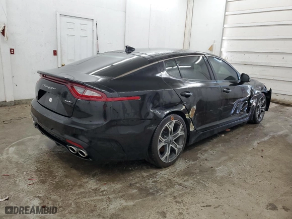 2021 Kia Stinger GT-Line with VIN KNAE15LA9M6097753, listed as a Copart auction lot 71942354 with 41,847 mi miles and Clean Title. Bid and sale history available at carsss.com. Image 3.