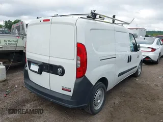 2021 Ram ProMaster City Cargo Tradesman with VIN ZFBHRFAB8M6S96659, listed as a IAAI auction lot 42168011 with 143,566 mi miles and . Bid and sale history available at DreamBid. Image 4.