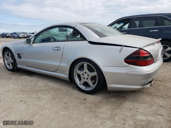 2005 Mercedes-Benz SL-Class 5.5L AMG with VIN WDBSK74F85F101459, listed as a Copart auction lot 75136414 with 56,809 mi miles and Non Repairable. Bid and sale history available at carsss.com. Image 2.