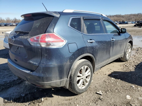 2015 Nissan Rogue SV with VIN KNMAT2MV5FP543728, listed as a Copart auction lot 46854045 with 177,819 mi miles and Salvage Title. Bid and sale history available at carsss.com. Image 3.