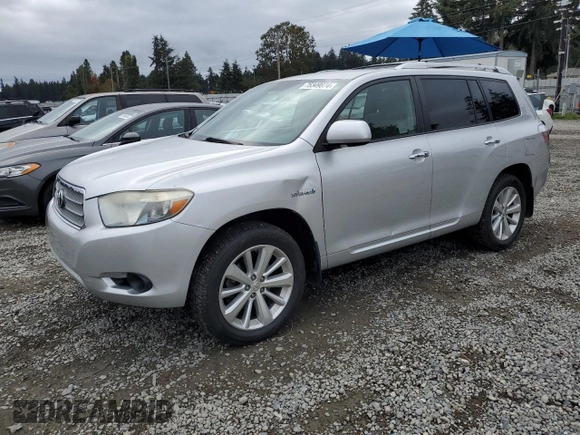 2008 Toyota Highlander Hybrid with VIN JTEEW41A082004225, listed as a Copart auction lot 75349874 with 228,504 mi miles and Clean Title. Bid and sale history available at carsss.com. Image 1.