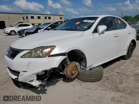 2012 Lexus IS 250 with VIN JTHBF5C26C5183542, listed as a Copart auction lot 61661525 with Not provided miles and Clean title. Bid and sale history available at DreamBid. Image 2.