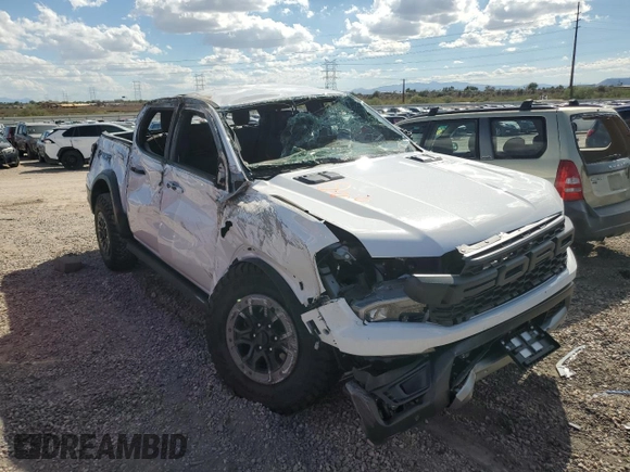 2024 Ford Ranger Raptor with VIN 1FTER4LRXRLE22981, listed as a Copart auction lot 71223444 with 0 mi miles and Salvage Title. Bid and sale history available at carsss.com. Image 4.