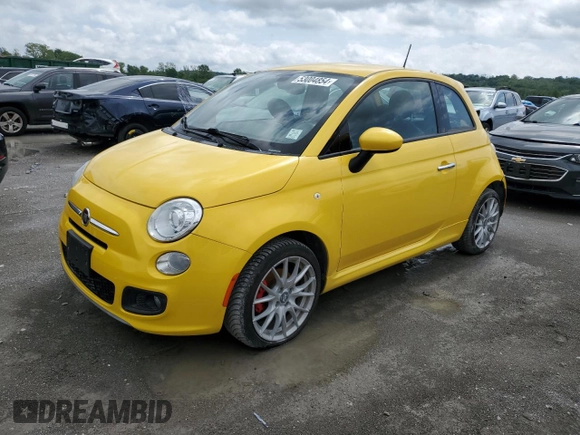 2016 FIAT 500 Sport z VIN 3C3CFFBRXGT155408, wystawiony jako Copart lot #53004854 z przebiegiem 35 188 mil mil oraz Szkoda całkowita • Salvage title. Historia ofert i sprzedaży dostępna na DreamBid. Obrazek 1.
