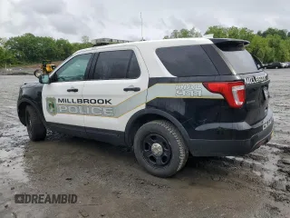 2016 Ford Police Interceptor Utility z VIN 1FM5K8AR8GGA97151, wystawiony jako Copart lot #58217185 z przebiegiem Nie podano mil oraz Szkoda całkowita • Salvage title. Historia ofert i sprzedaży dostępna na DreamBid. Obrazek 2.
