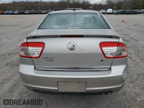 2007 Mercury Milan Premier with VIN 3MEHM08Z77R608164, listed as a Copart auction lot 51136515 with 208,136 mi miles and Salvage title. Bid and sale history available at DreamBid. Image 6.
