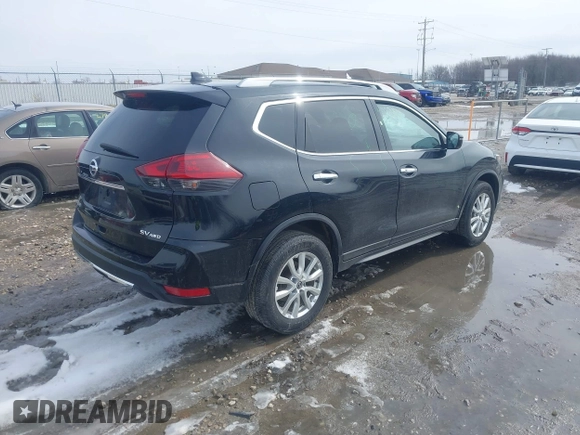 2019 Nissan Rogue SV with VIN 5N1AT2MV7KC811028, listed as a IAAI auction lot 41847182 with 48,745 mi miles. Bid and sale history available at carsss.com. Image 4.