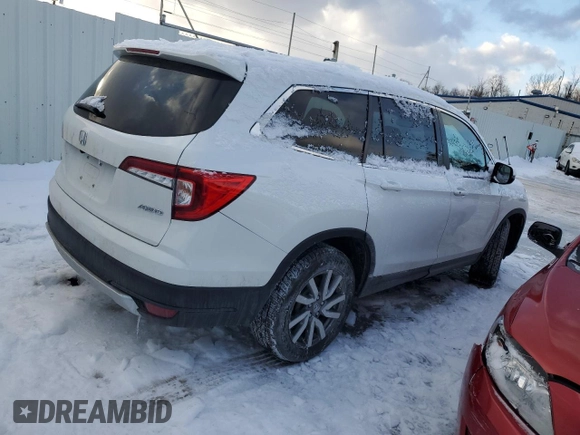 2022 Honda Pilot EX-L with VIN 5FNYF6H58NB082766, listed as a Copart auction lot 45768275 with 40,713 mi miles and Salvage Title. Bid and sale history available at carsss.com. Image 3.