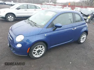 2013 FIAT 500 Pop with VIN 3C3CFFAR5DT592018, listed as a IAAI auction lot 41931582 with 156,194 mi miles. Bid and sale history available at carsss.com. Image 2.