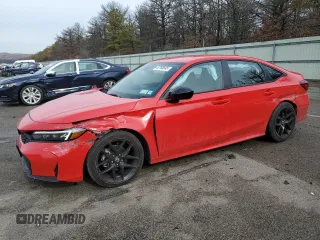 2025 Honda Civic Sedan Sport with VIN 2HGFE2F56SH501274, listed as a Copart auction lot 43760645 with 7,914 mi miles and Salvage Title. Bid and sale history available at carsss.com. Image 1.