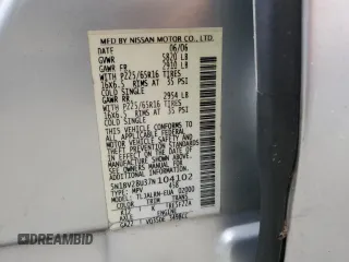 2007 Nissan Quest S with VIN 5N1BV28U37N104102, listed as a Copart auction lot 74702164 with 0 mi miles and Salvage Title. Bid and sale history available at carsss.com. Image 14.