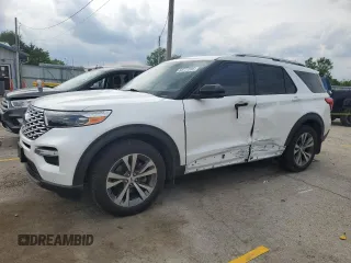 2020 Ford Explorer Platinum z VIN 1FM5K8HC4LGA06047, wystawiony jako Copart lot #58777285 z przebiegiem Nie podano mil oraz Szkoda całkowita • Salvage title. Historia ofert i sprzedaży dostępna na DreamBid. Obrazek 1.